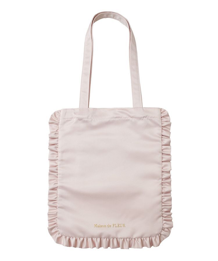 Maison de FLEUR「EC限定フリルサテントートバッグ」|トートバッグ|