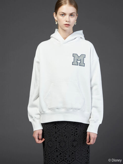  「ワッペン付き裏起毛パーカー/Disney」|Tシャツ・カットソー|