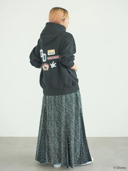  「ワッペン付き裏起毛パーカー/Disney」|Tシャツ・カットソー|