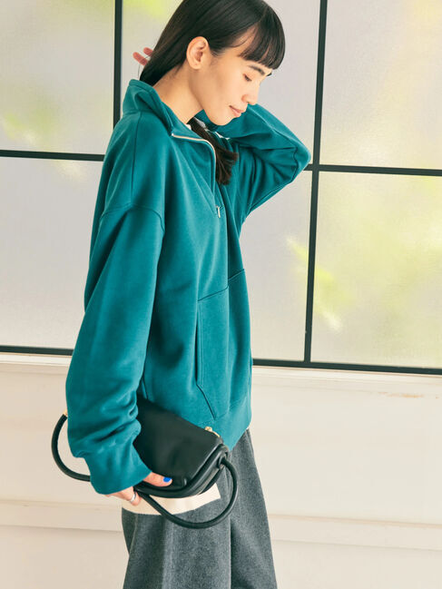  「ハーフZIP裏毛プルオーバー」|Tシャツ・カットソー|