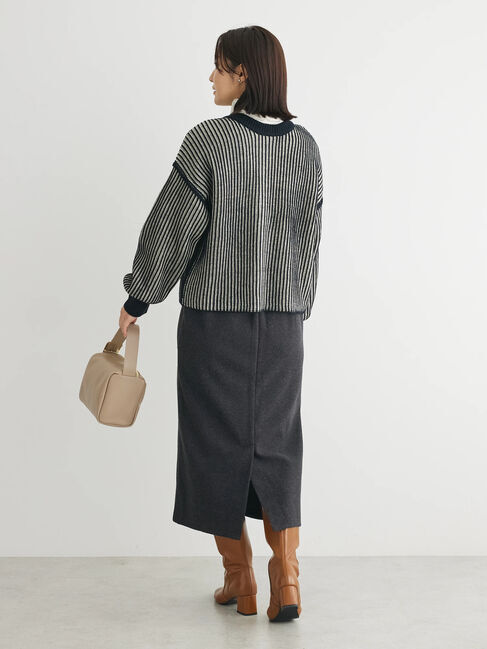 Green Parks「2way前後ニットプルオーバー」|ニット・セーター|