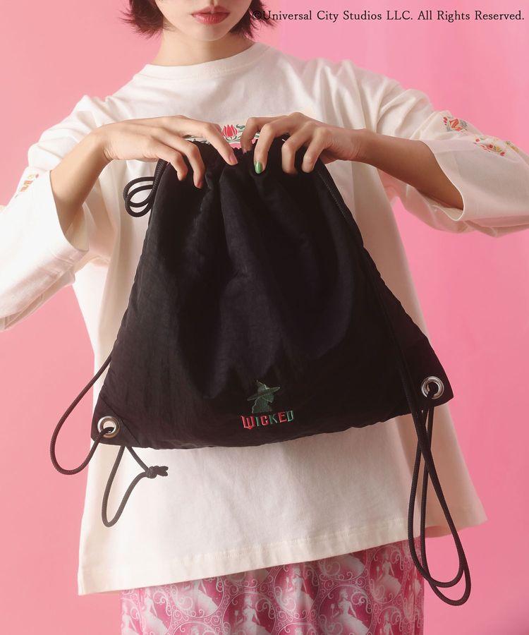 Green Parks「■WICKED アイコン刺繍ナップサック」|リュック|