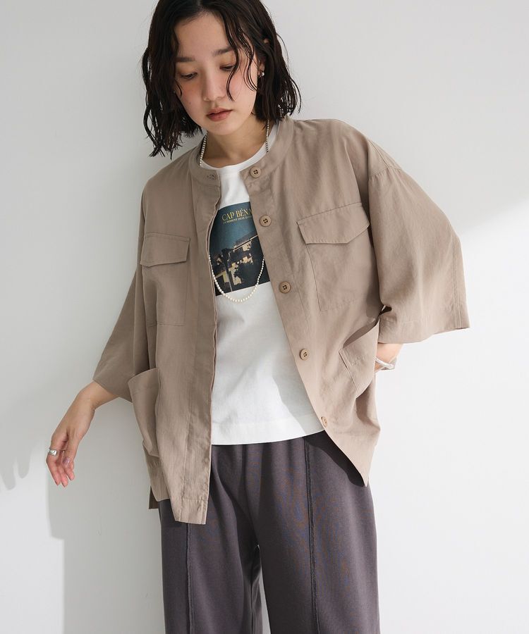 armonia「ミリタリーシャツジャケット」|テーラードジャケット|Beige