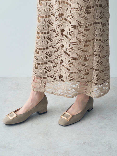 YECCA VECCA「幾何柄レースロングナロースカート」|スカート|