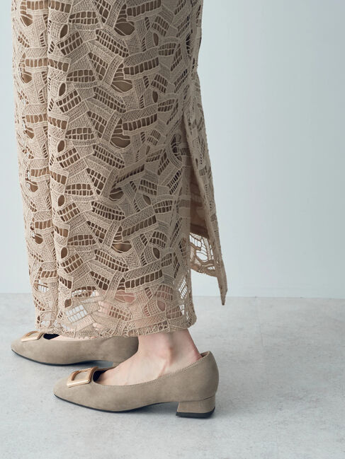 YECCA VECCA「幾何柄レースロングナロースカート」|スカート|