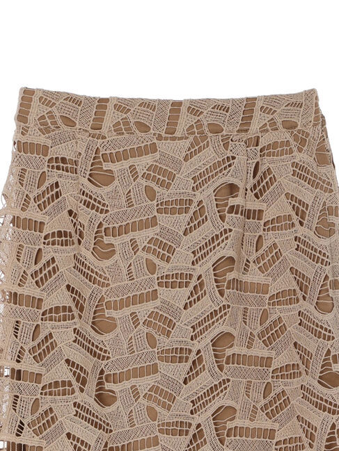 YECCA VECCA「幾何柄レースロングナロースカート」|スカート|