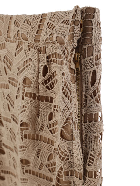 YECCA VECCA「幾何柄レースロングナロースカート」|スカート|