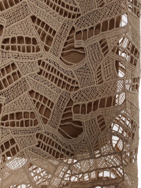 YECCA VECCA「幾何柄レースロングナロースカート」|スカート|