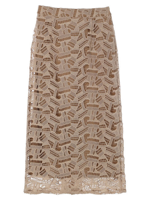 YECCA VECCA「幾何柄レースロングナロースカート」|スカート|