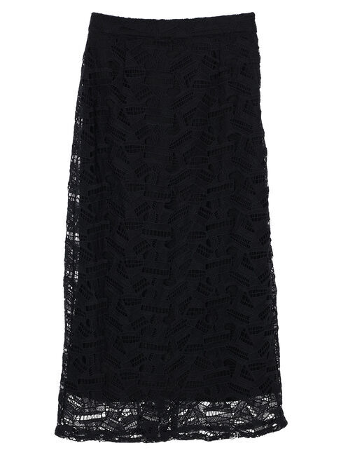 YECCA VECCA「幾何柄レースロングナロースカート」|スカート|