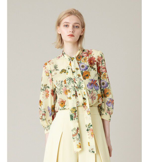 LOULOU WILLOUGHBY「【LOULOU WILLOUGHBY】RATTIシフォンフラワープリントブラウス」|シャツ・ブラウス|