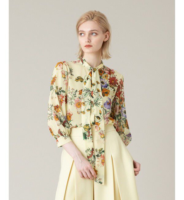 LOULOU WILLOUGHBY「【LOULOU WILLOUGHBY】RATTIシフォンフラワープリントブラウス」|シャツ・ブラウス|