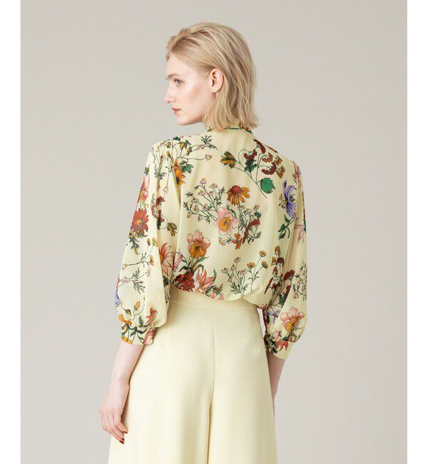 LOULOU WILLOUGHBY「【LOULOU WILLOUGHBY】RATTIシフォンフラワープリントブラウス」|シャツ・ブラウス|