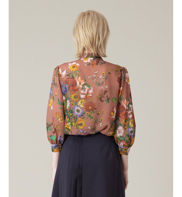 LOULOU WILLOUGHBY「【LOULOU WILLOUGHBY】RATTIシフォンフラワープリントブラウス」|シャツ・ブラウス|