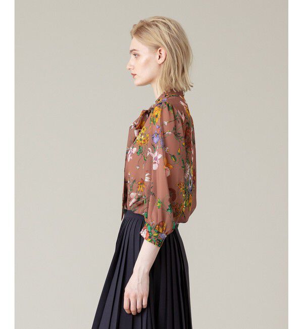 LOULOU WILLOUGHBY「【LOULOU WILLOUGHBY】RATTIシフォンフラワープリントブラウス」|シャツ・ブラウス|