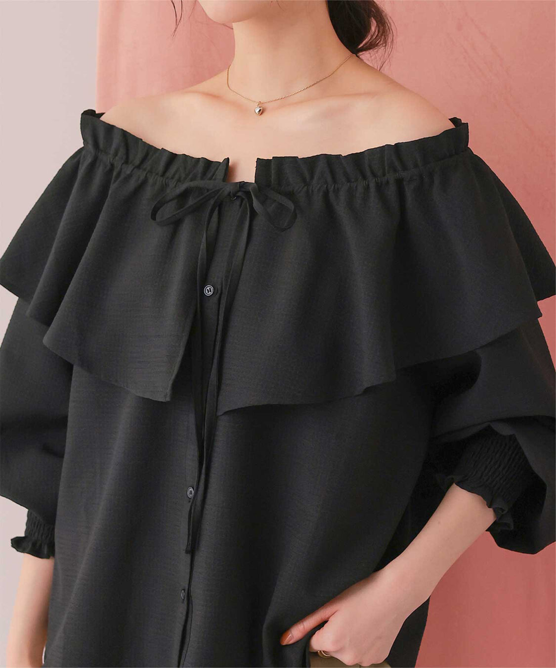 titivate「ふんわりシルエットマルチウェイブラウス」|シャツ・ブラウス|