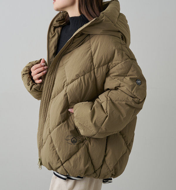  「リサイクルダウンジップアップフードジャケット」|テーラードジャケット|