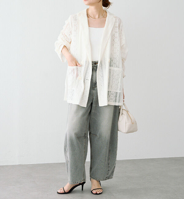  「ヴィンテージライクレースジャケット」|テーラードジャケット|