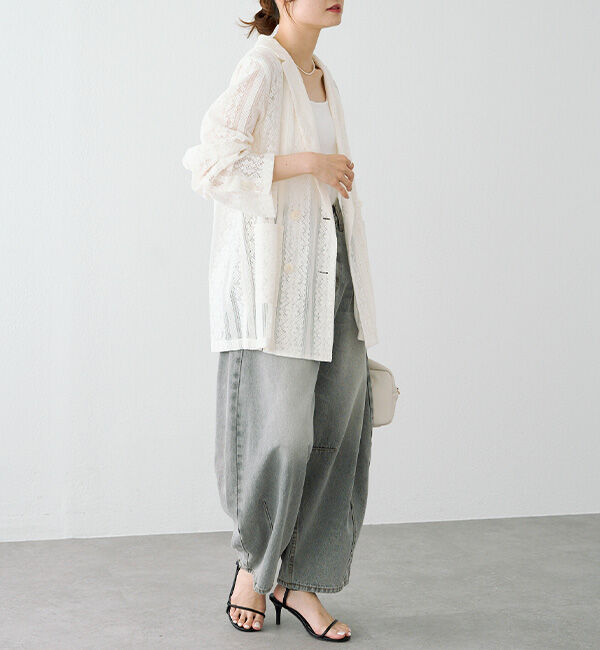  「ヴィンテージライクレースジャケット」|テーラードジャケット|