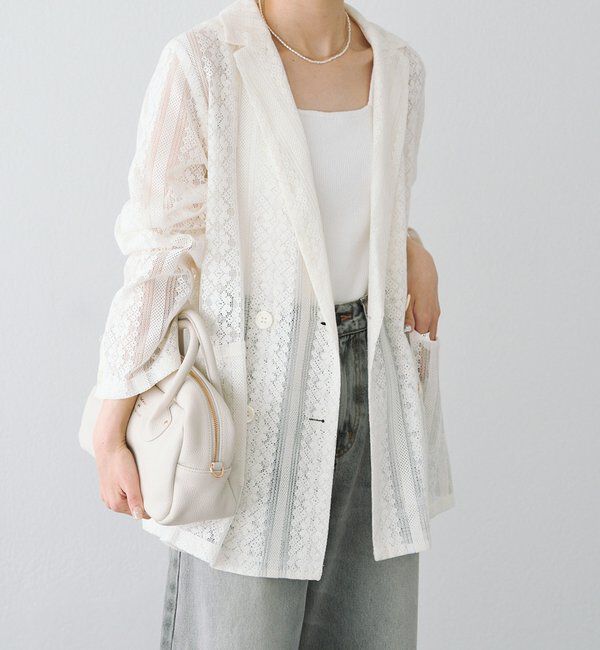  「ヴィンテージライクレースジャケット」|テーラードジャケット|