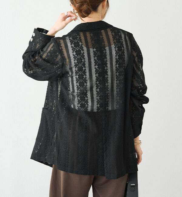  「ヴィンテージライクレースジャケット」|テーラードジャケット|