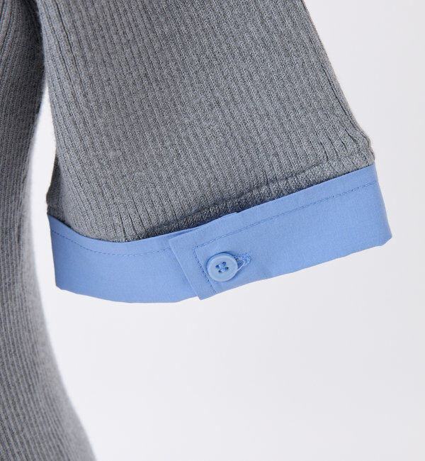  「【Nono企画】ドッキングプリーツ半袖ワンピ」|ワンピース|