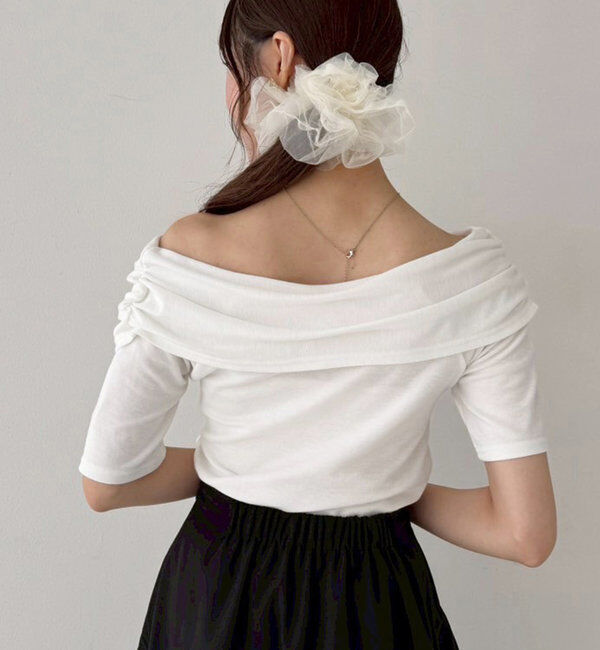  「オフショルにもなる/クロストップス」|プルオーバー|