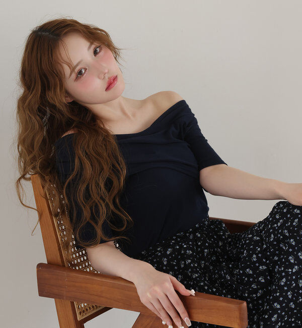  「オフショルにもなる/クロストップス」|プルオーバー|