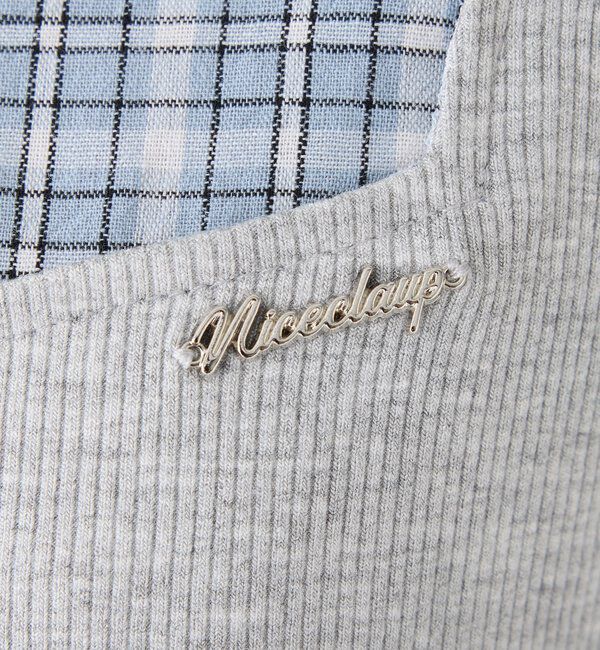  「チェックレイヤードトップス」|プルオーバー|