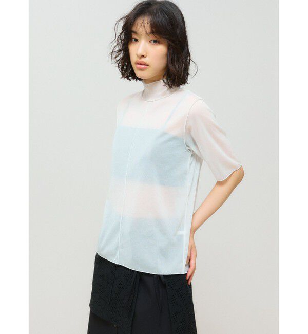 MIDIUMISOLID「MIDIUMISOLID for Ladies メローシアーハーフスリーブインナー」|Tシャツ・カットソー|