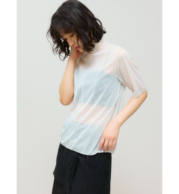 MIDIUMISOLID「MIDIUMISOLID for Ladies メローシアーハーフスリーブインナー」|Tシャツ・カットソー|