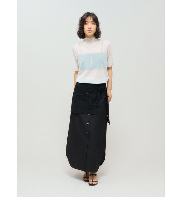 MIDIUMISOLID「MIDIUMISOLID for Ladies メローシアーハーフスリーブインナー」|Tシャツ・カットソー|