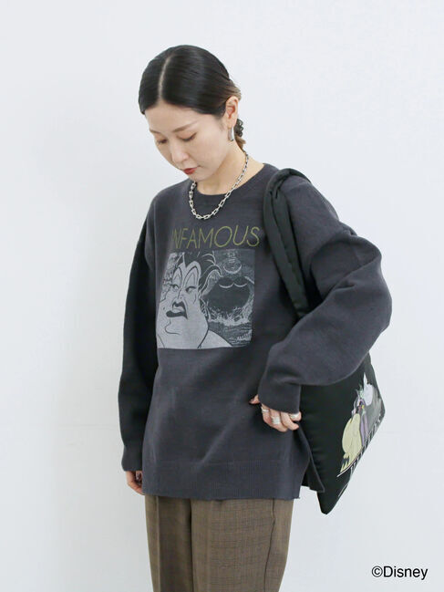 Samansa Mos2 blue「【Disney】ヴィランズ/ニット」|ニット・セーター|