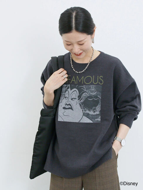 Samansa Mos2 blue「【Disney】ヴィランズ/ニット」|ニット・セーター|