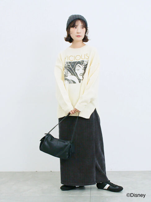 Samansa Mos2 blue「【Disney】ヴィランズ/ニット」|ニット・セーター|