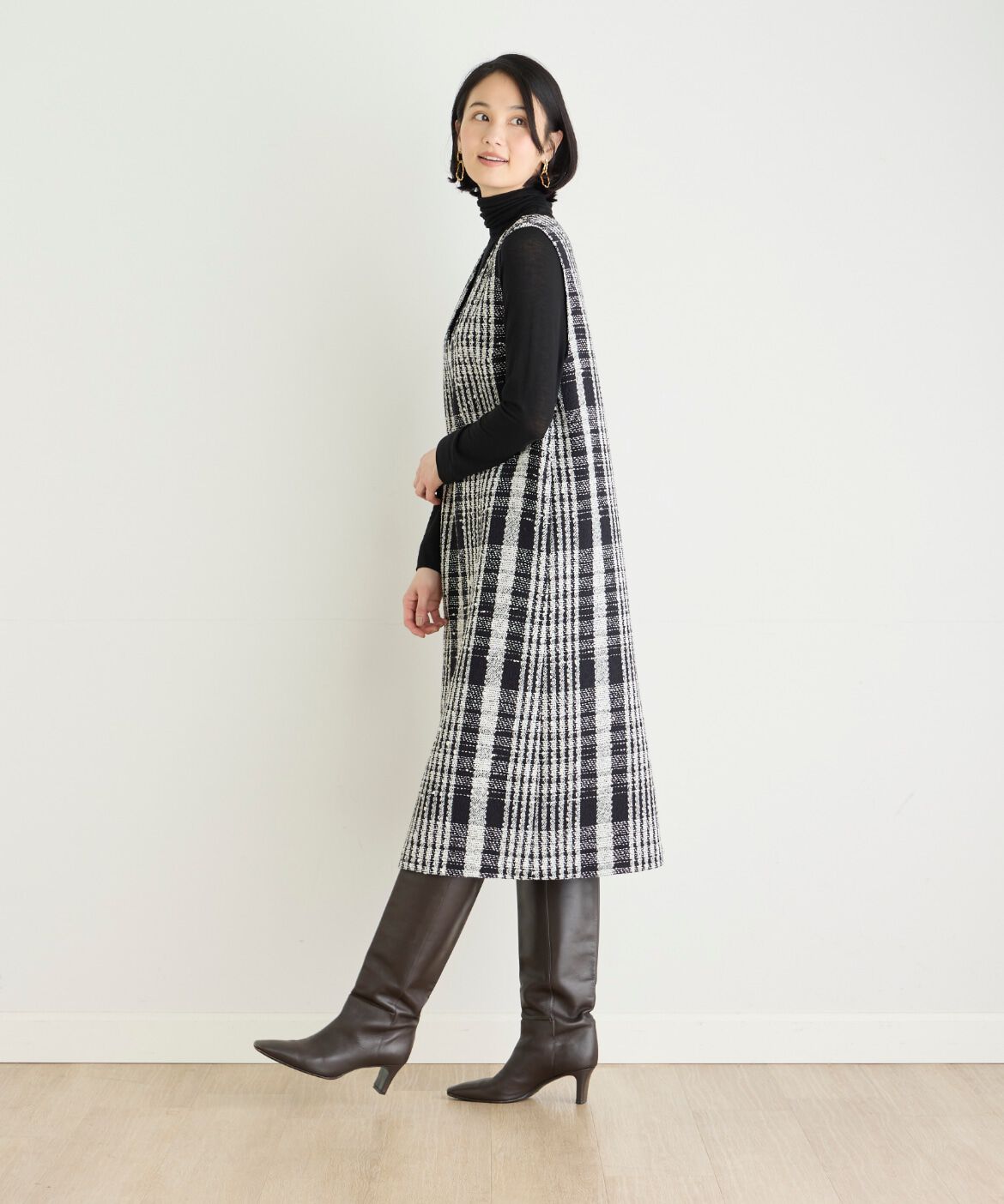 7-IDconcept.「ベーシックハイネックニット」|ニット・セーター|