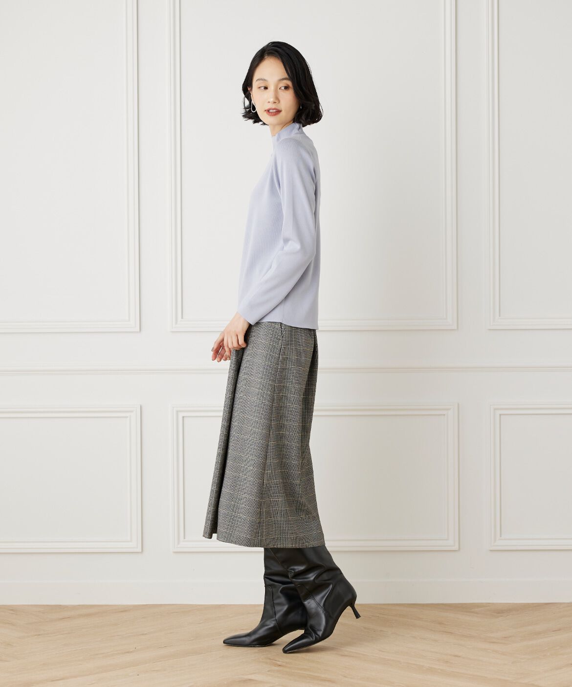 7-IDconcept.「ベーシックハイネックニット」|ニット・セーター|