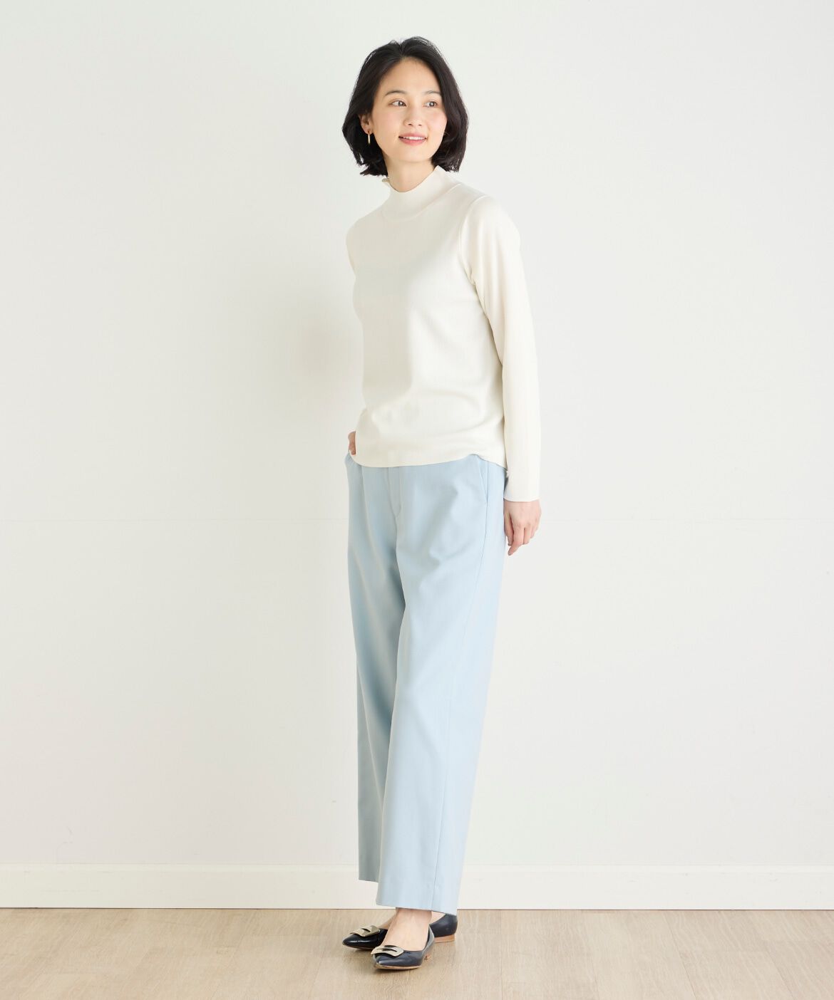 7-IDconcept.「ベーシックハイネックニット」|ニット・セーター|