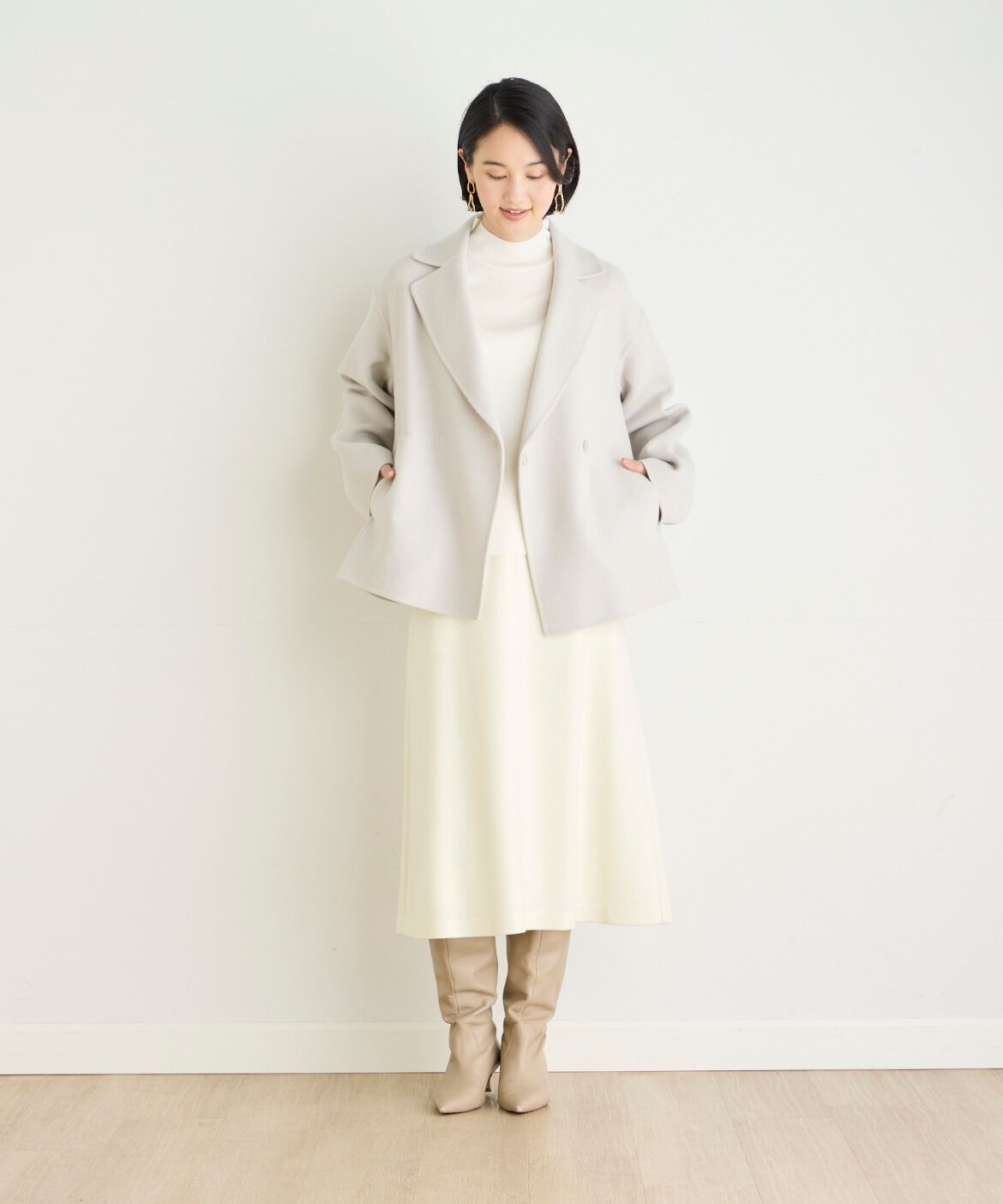 7-IDconcept.「ベーシックハイネックニット」|ニット・セーター|