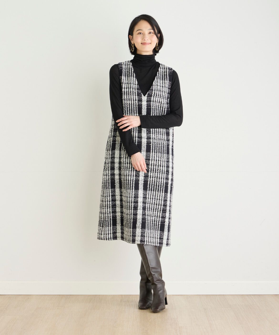 7-IDconcept.「ベーシックハイネックニット」|ニット・セーター|