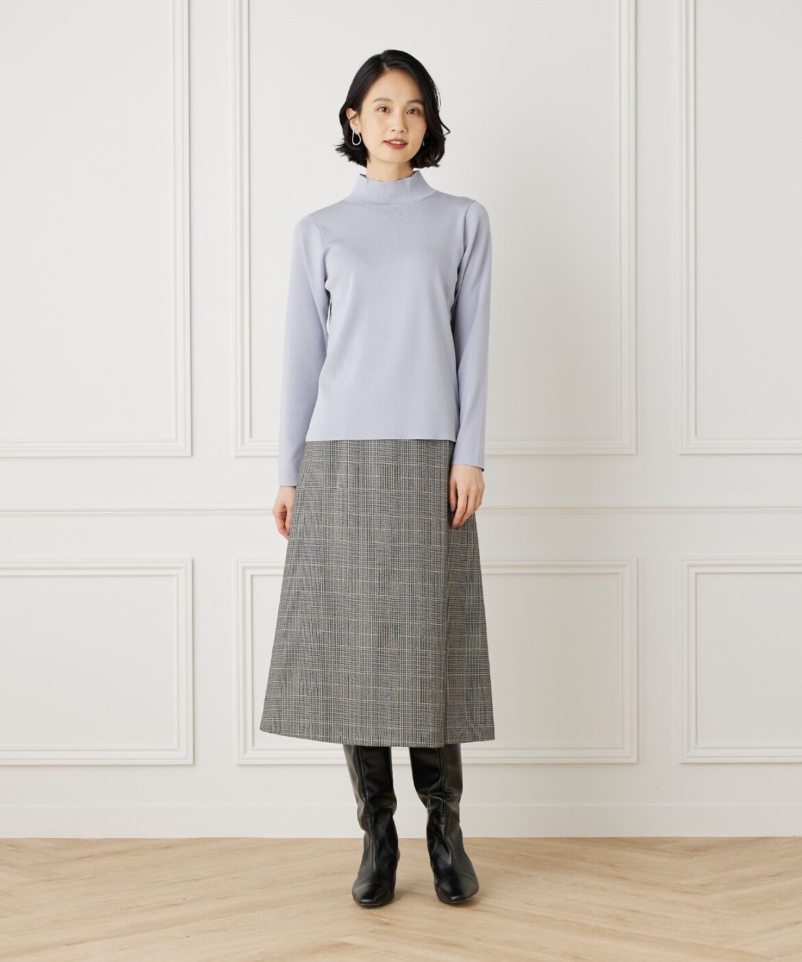 7-IDconcept.「ベーシックハイネックニット」|ニット・セーター|