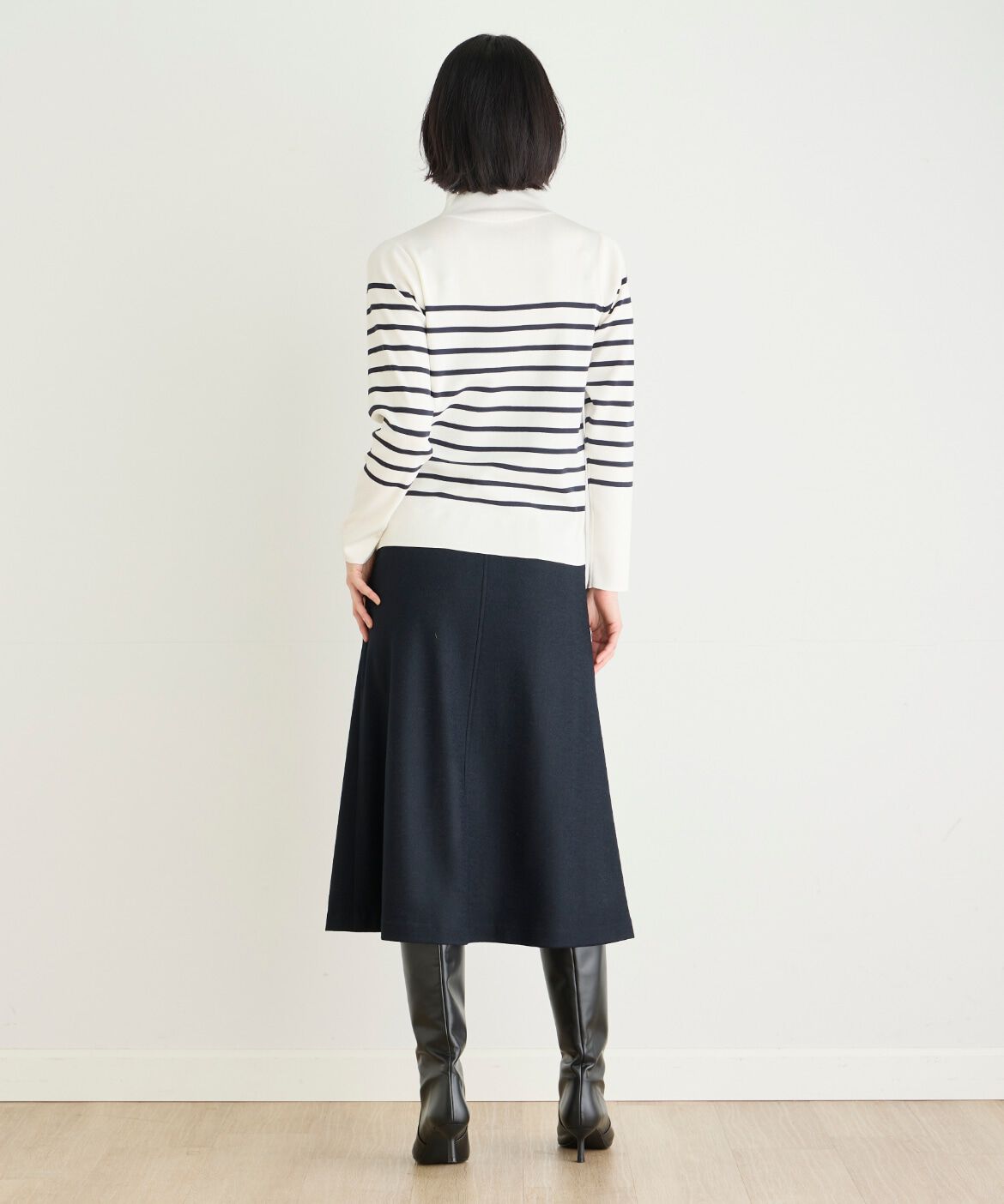 7-IDconcept.「ベーシックハイネックニット」|ニット・セーター|