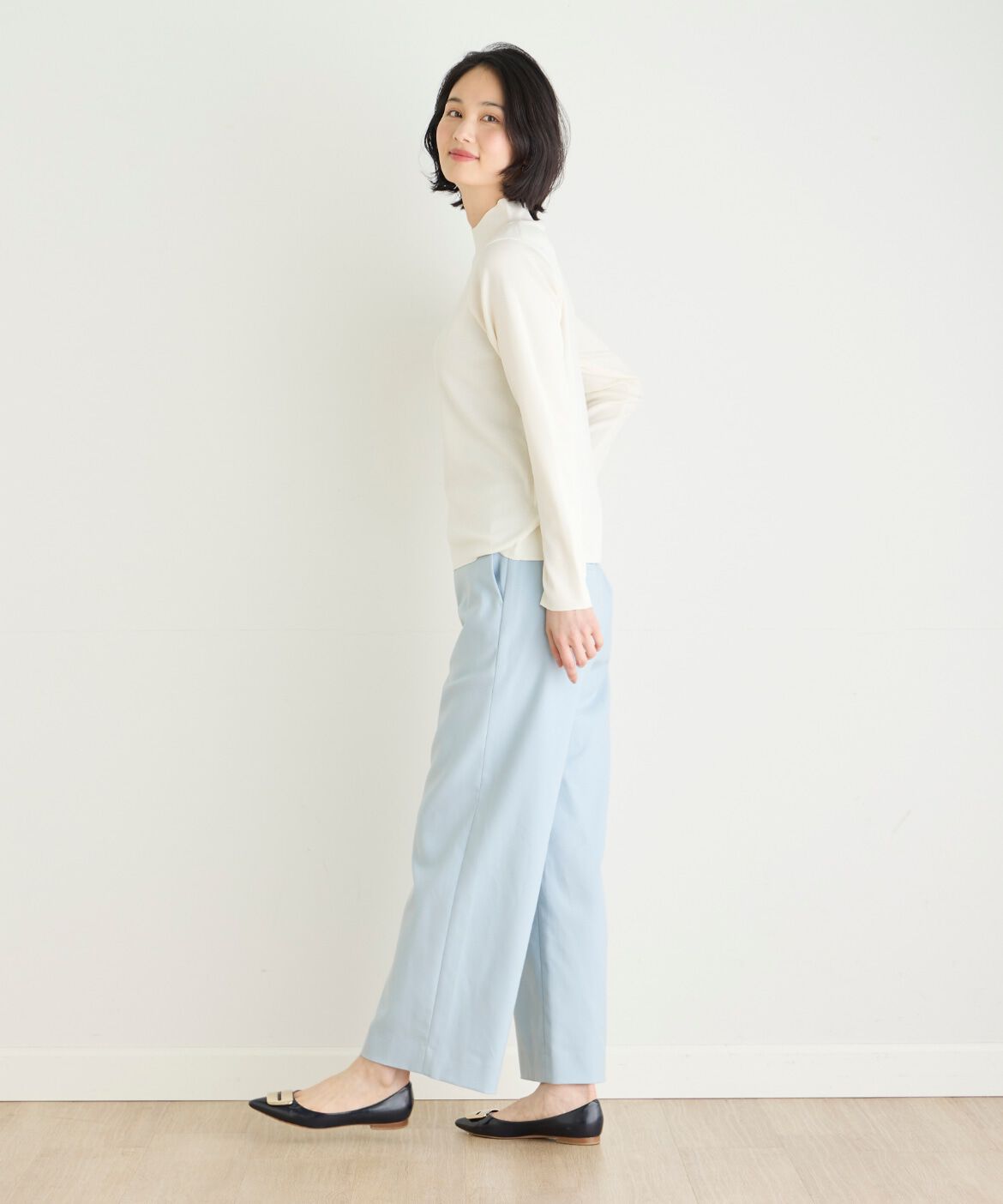 7-IDconcept.「ベーシックハイネックニット」|ニット・セーター|