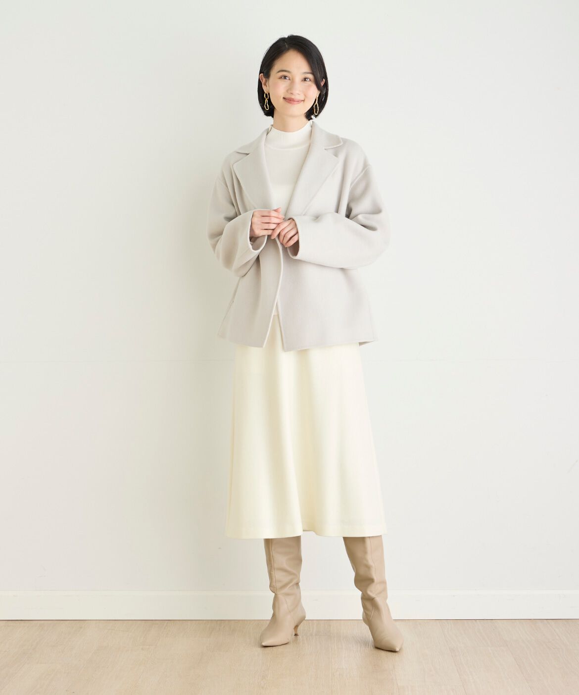 7-IDconcept.「ベーシックハイネックニット」|ニット・セーター|