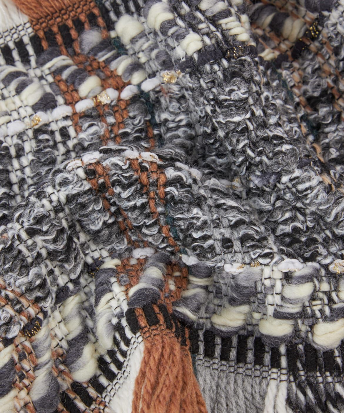 Le Souk「 ミックスツィードマフラー《P.CORNILLON / ピー・コルニヨン》」|マフラー|