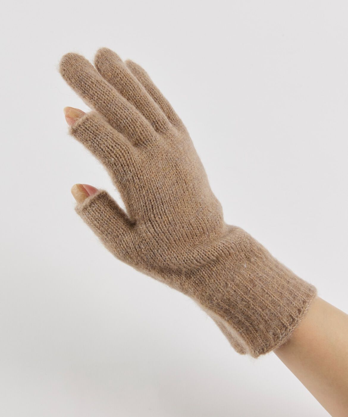 FAVORITE SUKINAMONO「インデックスフィンガーレス ニットグローブ《ALPO》」|手袋|