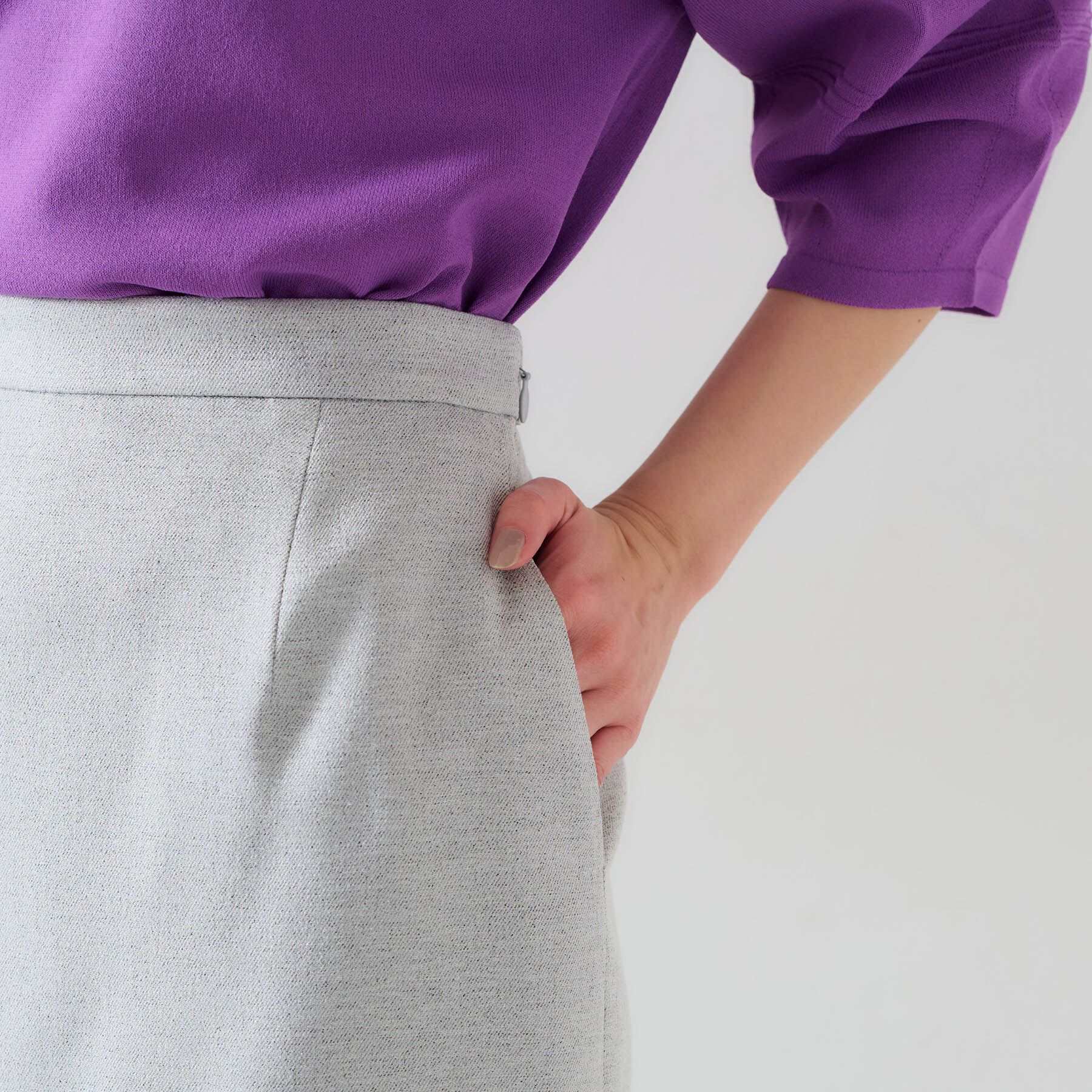 UNTITLED「【オンオフ/ストレッチ】裾フリンジナロースカート」|スカート|