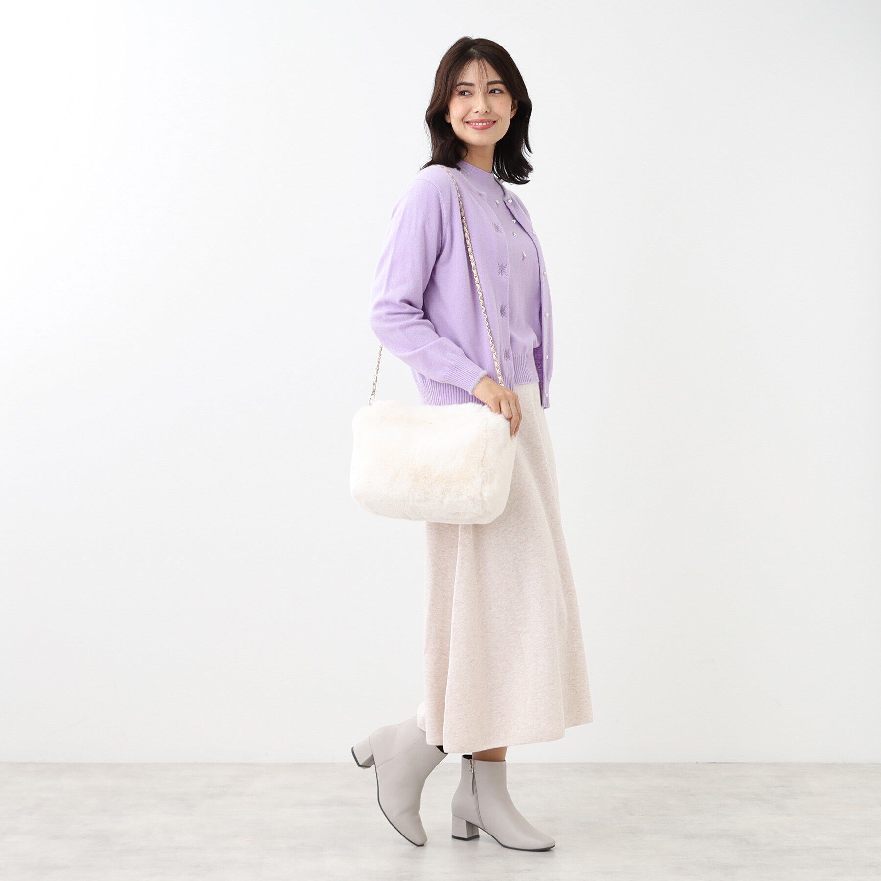 Reflect「【チェーン取り外し可能】フェイクファーバッグ」|ショルダー・メッセンジャー|