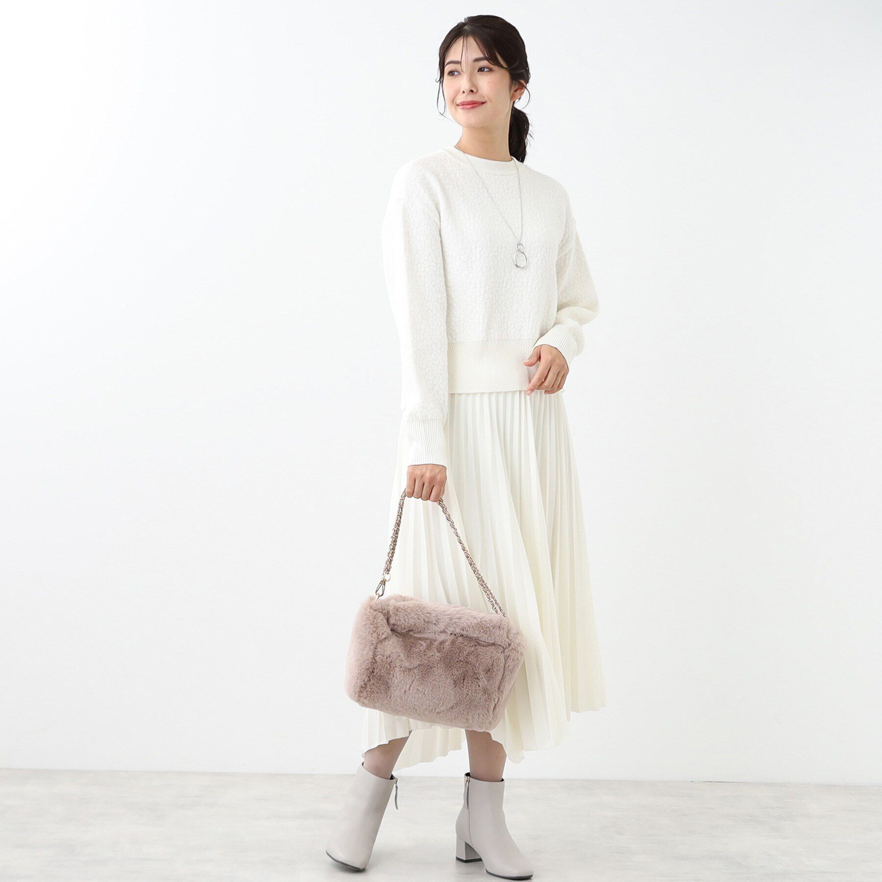 Reflect「【チェーン取り外し可能】フェイクファーバッグ」|ショルダー・メッセンジャー|