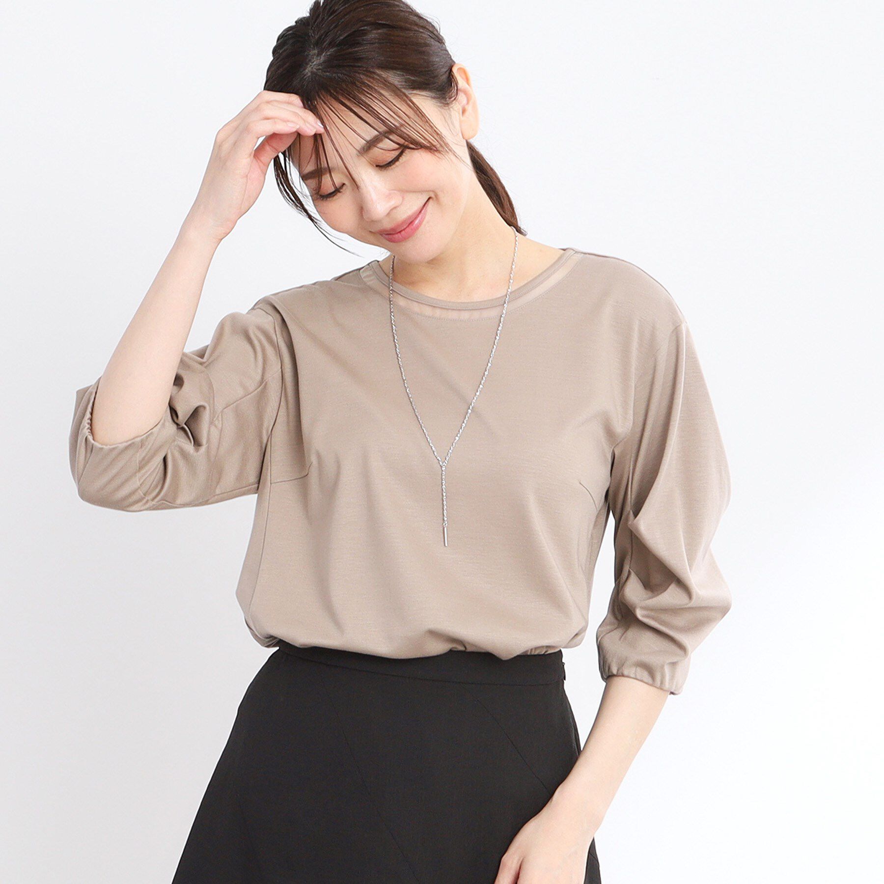 Reflect「【腰周りカバー】すっきり見えAラインカットソー」|Tシャツ・カットソー|